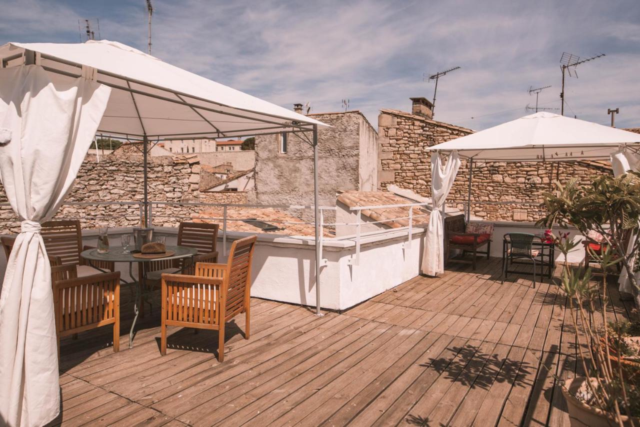 Chez Pepito & Zaza Hypercentre Rooftop Garage Nîmes Buitenkant foto
